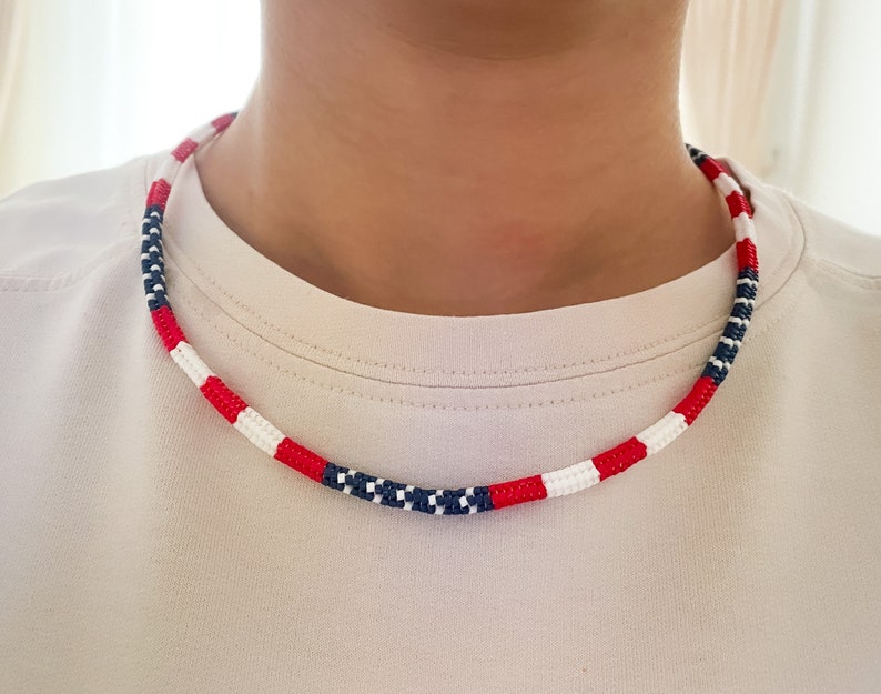 Sterling Silver USA Flag Charm Bead - Red White Blue Crystal, Fits 3mm European Bracelets, ~12mm X 7.5mm, 1 Piece