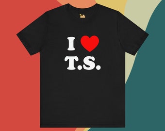 Camiseta gráfica "Me encanta T.S."