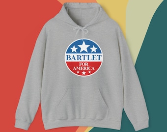 Sudadera retro con capucha Bartlet For America