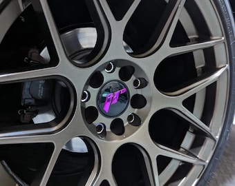 3D Jr Japan Racing Gel Overlay Wheel Centre Caps - Black base
