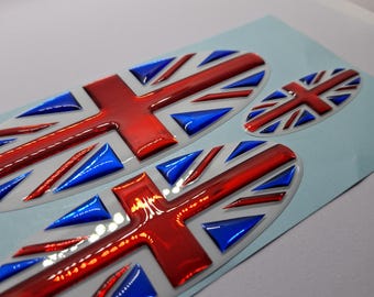Ford Fiesta mk6 3D overlays - Union Flag style - Red, White and Blue