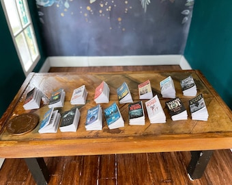 Libros de Stephen King en miniatura imprimibles para casas de muñecas, maquetas o dioramas.