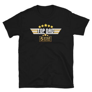 Vatertagsgeschenk, Fünf 5 Sterne Rating Papa Shirt, Geschenk für Papa, Top Papa Shirt, Top Papa T-Shirt, Lustiges Papa Shirt, Geschenk für Ehemann, Vater Geschenk