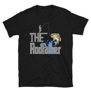 The Rodfather T-Shirt, Funny Fishing, Fishing Rod Shirt, Lake Lover Fishing Shirt, Fishing Gift For Men, Dad Fishing Shirt, Father Day Shirt