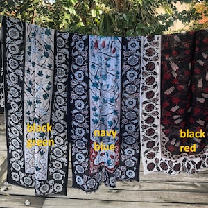 Art Antique Ottoman Turkish Mosaic Tile Pattern Silky Scarves, Headscarves, Neck Accessory/turkish shawl, pashmina,BLACK