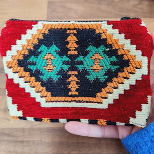 Sac à main bohème sac à main design tapis ottoman avec fermeture à glissière rangement ethnique bohème