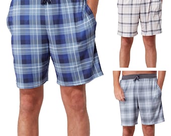 The Essentials Wardrobe Mens Pyjama Shorts Comfortable Lounge with Pockets Sleepwear Loungewear Bottom Short Pants for Mens S-4XL