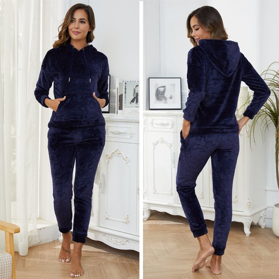 Women's heavy fleece pajamas outlet