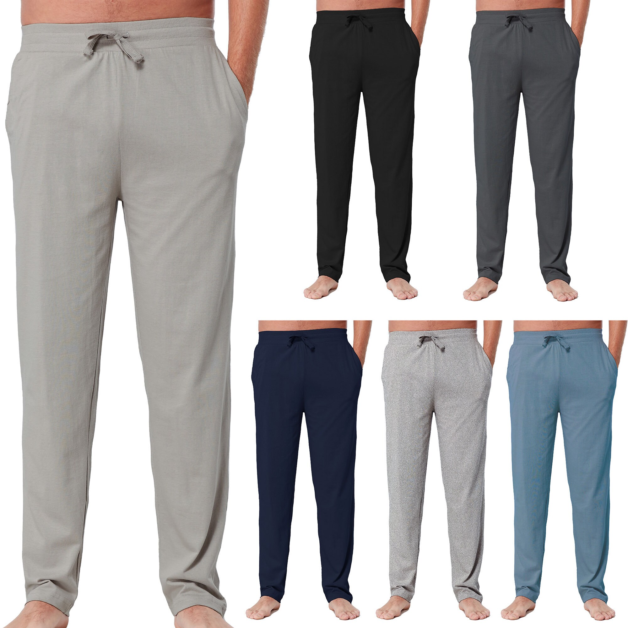 Mens Lounge Pants Pyjama Bottoms Loungewear Cotton Jersey Pants Size S 4XL Etsy UK