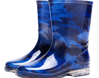 Boys Welly Boots Kids Wellington Perfect for Puddles Mud & Snow Comfortable Children’s Wellies Waterproof Rain Boots for All-Weather Fun