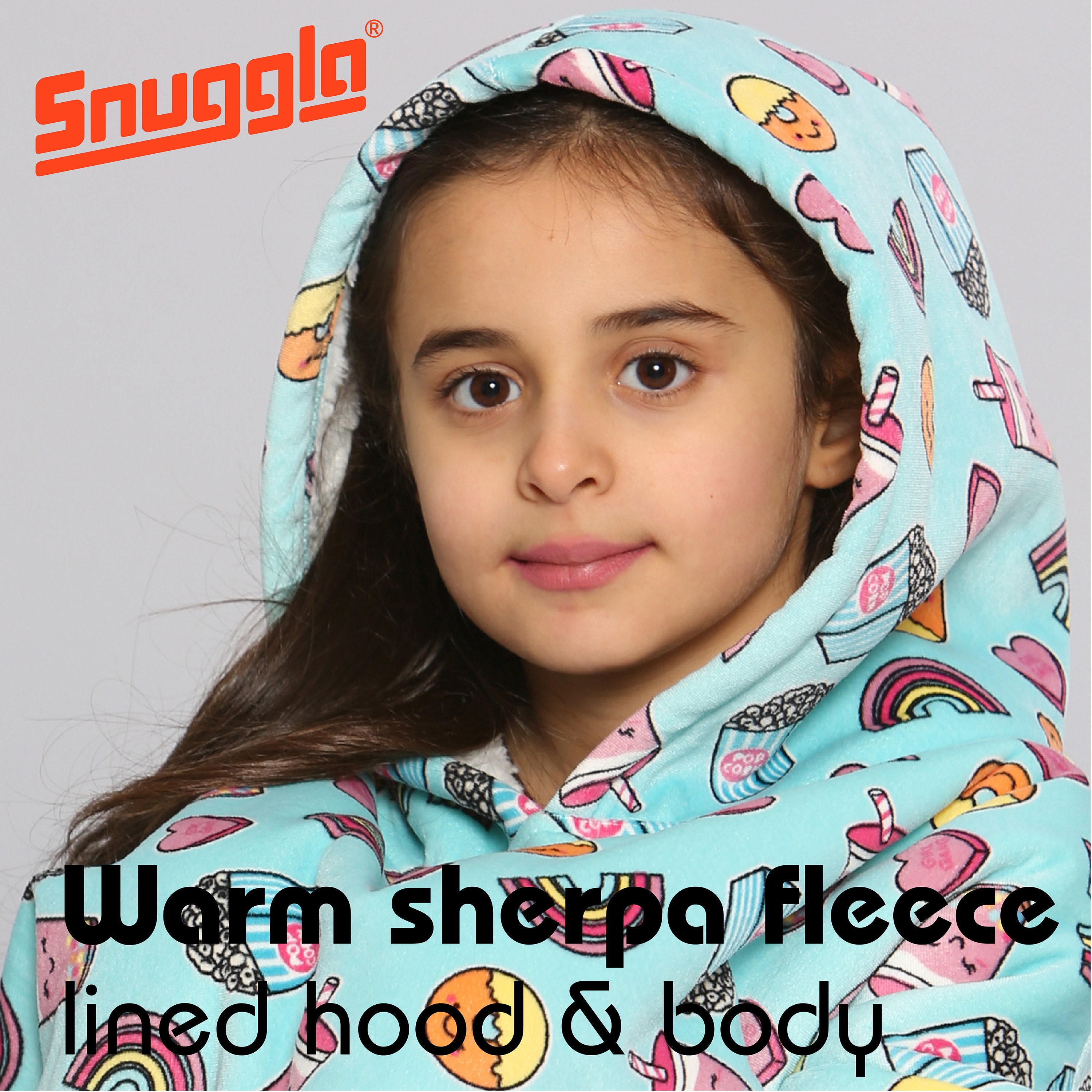 Hoodie Blanket Oversized Kids Girls Chunky Heavy Sherpa Fleece Etsy UK