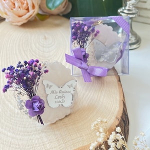 Imán de cruz de oro brillante, recuerdo de bautismo para niño niña, regalo de agradecimiento para invitados, regalo de quinceañer