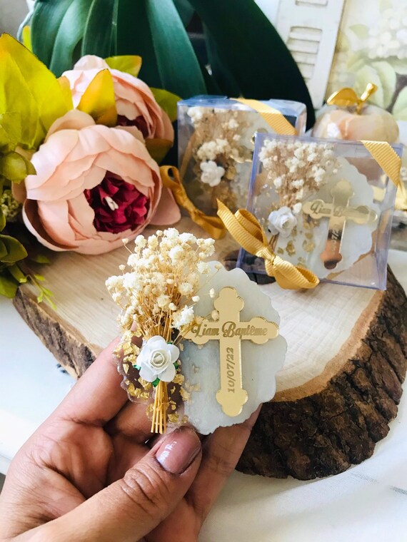 Gold Cross Personalized Baptism Favors Unique Favor for Boy Etsy