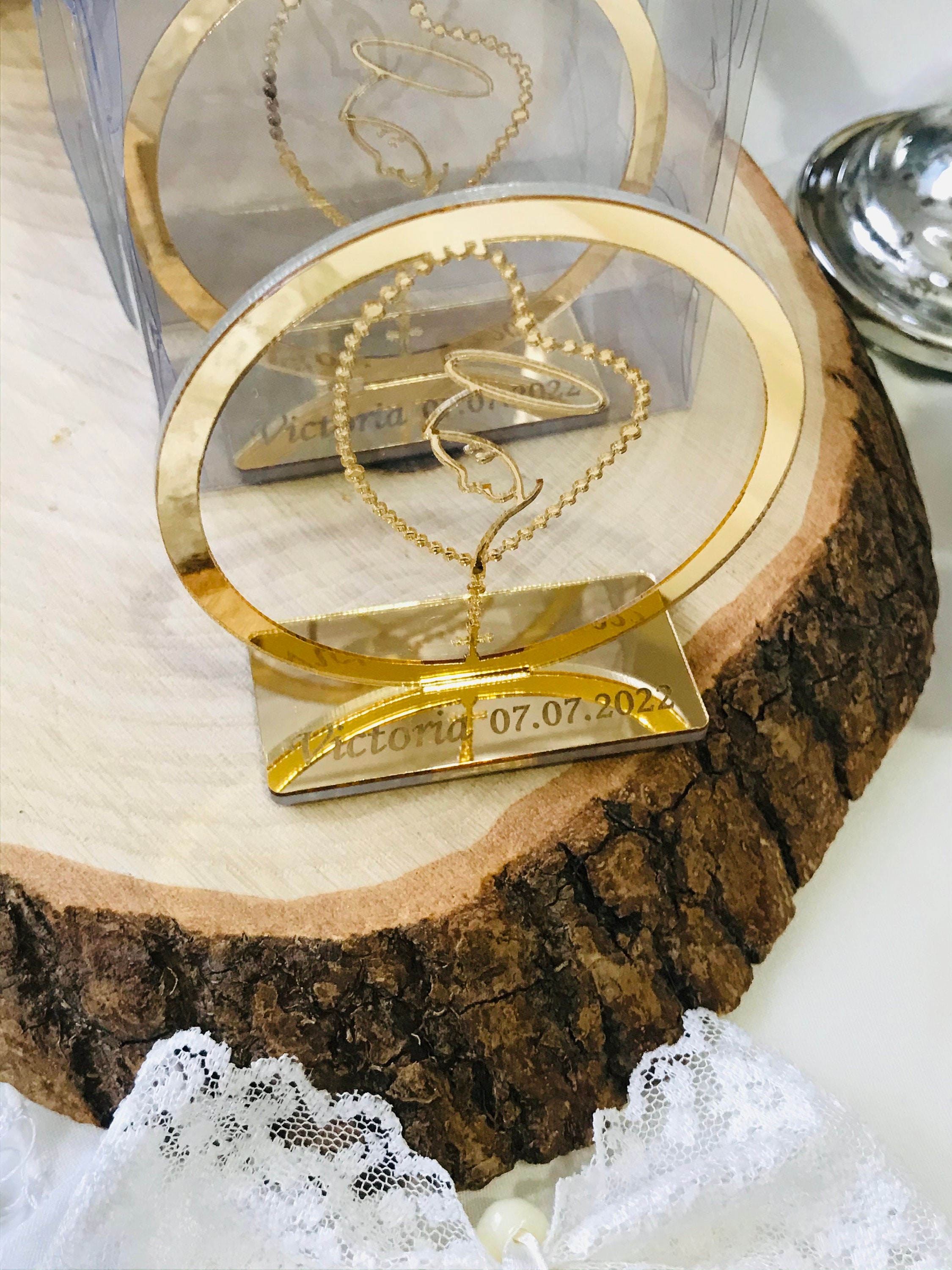 Christening Favor Mary Cross Baptism Gift Personalized - Etsy