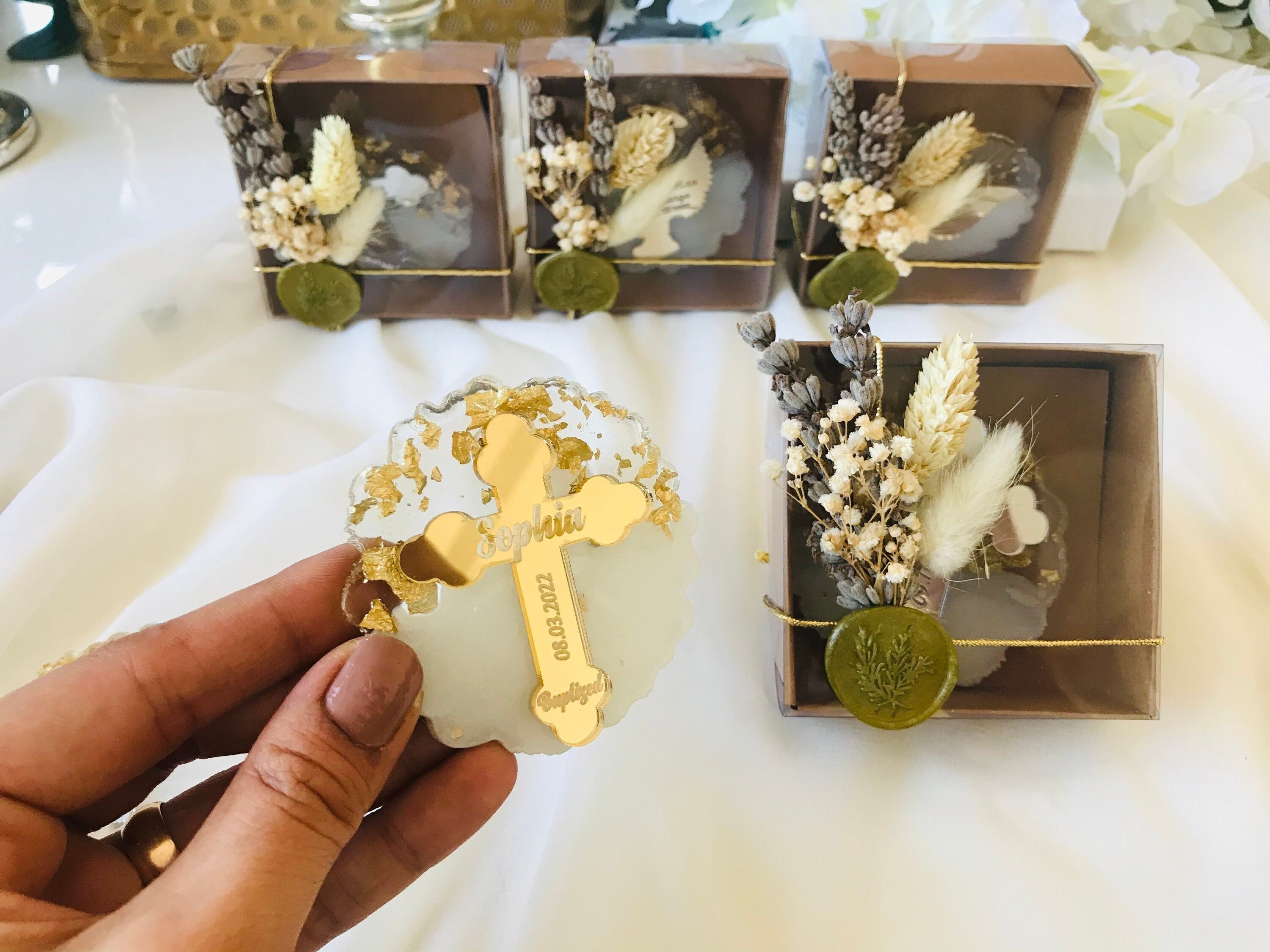 Luxury Christening Gifts
 Gold Luxury Personalized Baptism Favor Baptisim Gift for Boy Etsy