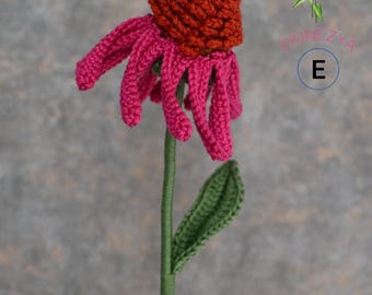 Crochet Echinacea Flower Pattern: Video Guide (PDF Tutorial)