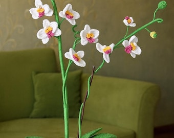 Crochet Orchid Pattern: DIY Floral Decoration (PDF Download)