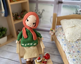 Crochet Hijab Doll, Amigurumi Baby, Crochet Toys, English And Turkish PDF File