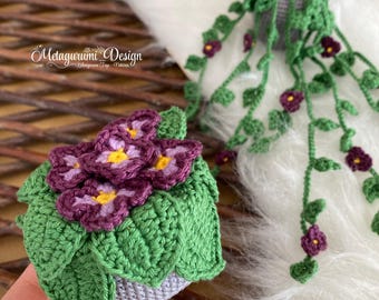 Crochet Violet Amigurumi Pattern: PDF with Video Support