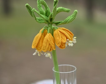 Crochet Fritillaria Imperialis Pattern: Amigurumi Flower (PDF Pattern)