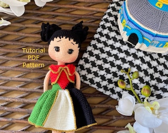 Eflin Doll Pattern, Crochet Amigurumi Toy Making (PDF)