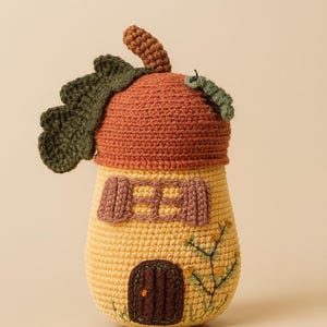 Herbst Eichel Haus Häkelanleitung: Amigurumi Wohnkultur (PDF-Datei)