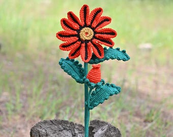 Crochet Gazania Flower Pattern: Amigurumi African Daisy (PDF Pattern)