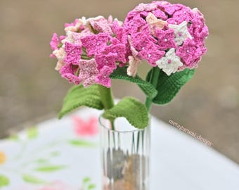 Crochet Hydrangea Flower Pattern: Amigurumi PDF (Video Support)
