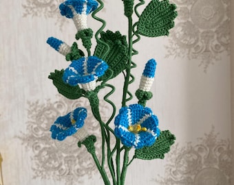 Crochet Morning Glory Flower Pattern: Amigurumi PDF (with Video Support)