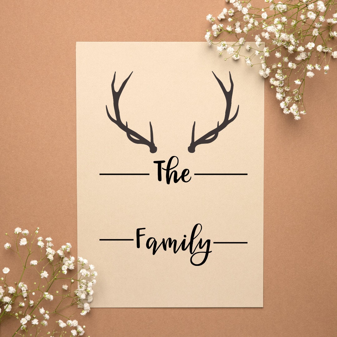 Antlers | Instant Download | Family | SVG | PNG | JPG - Etsy
