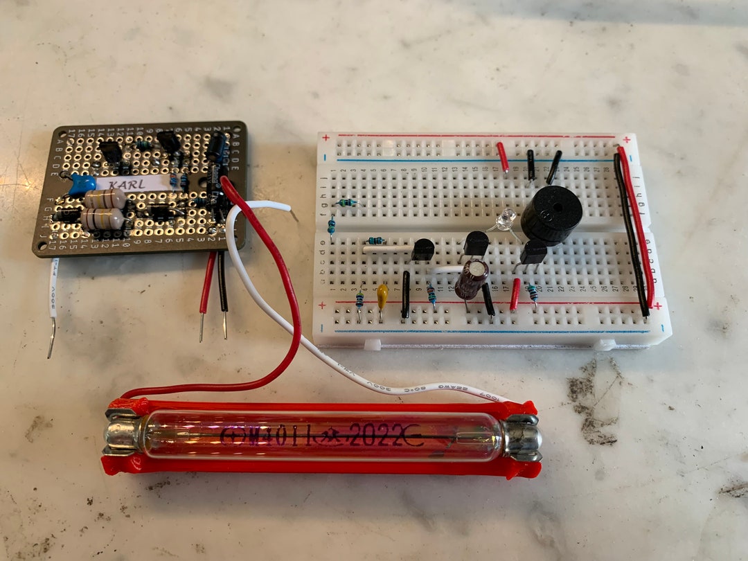 Analog Geiger Counter karl on Breadboard Etsy