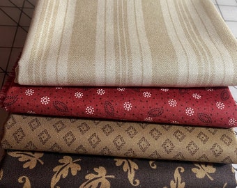 Quilt Fabric*Ruby Fat Quarters*Bonnie Sullivan* by Maywood Studio