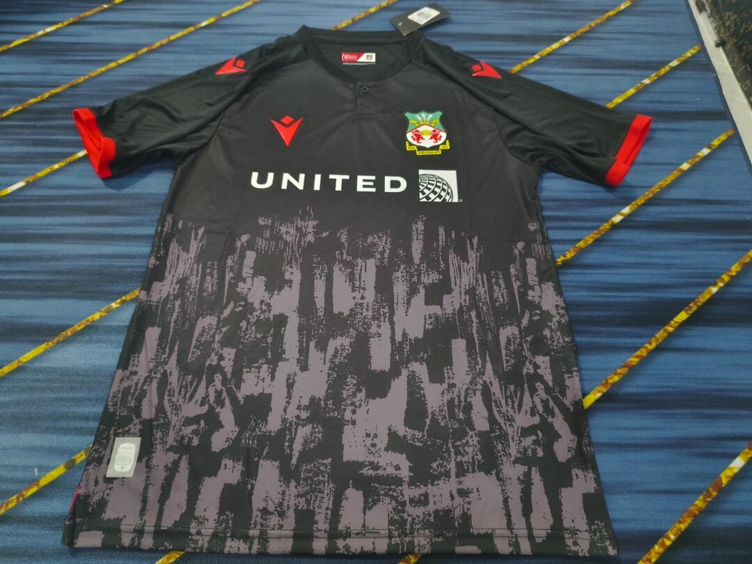 Wrexham AFC Black Jersey 202324 All Sizes W/ Name and Number Etsy UK
