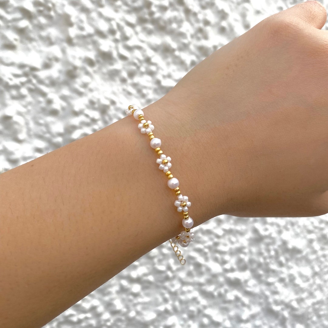 Bracelet Perles Vertes (jade) Avec Motif Branche Dorée - Style Chinois - Neuf Avec étiquettes