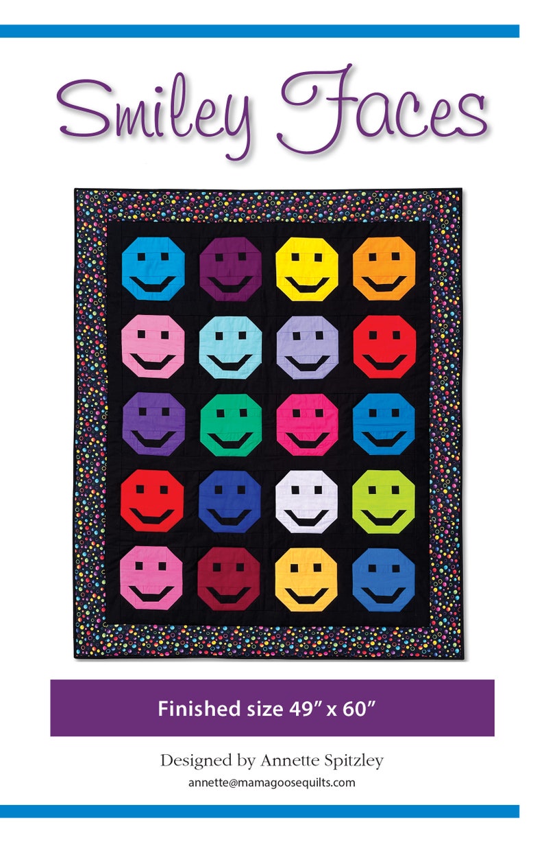 Smiley Faces, PDF, Downloadable Foundation Paper Pieced Quilt Design - Etsy