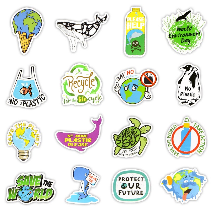 Sticker Set Umweltschutz Umwelt Natur Erde Fridays For Future PROTECT