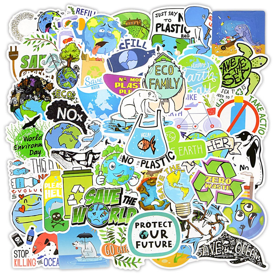 Sticker Set Umweltschutz Umwelt Natur Erde Fridays For Future PROTECT