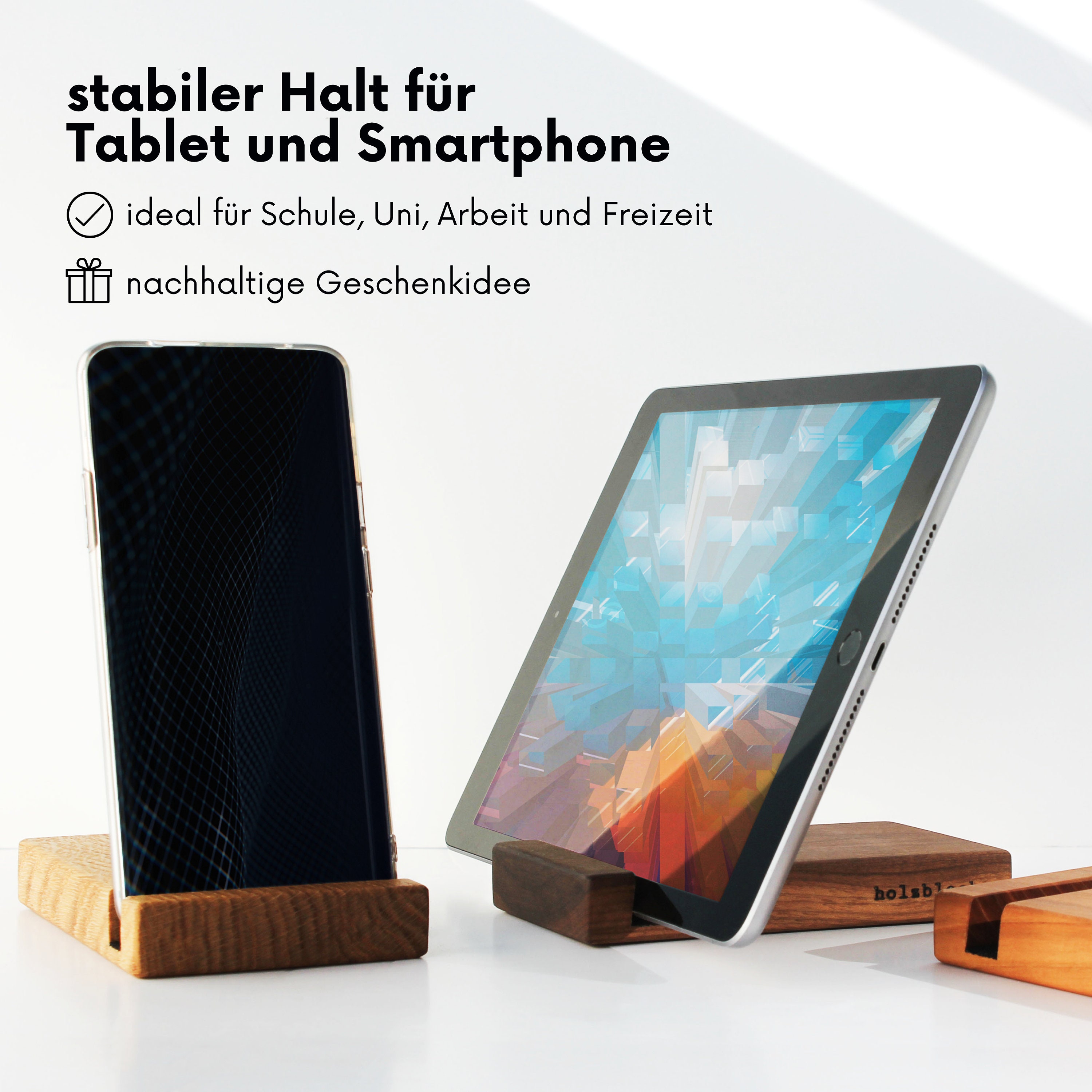 Tisch Ständer Smartphone Halter für Handy Ablage Tablet Stativ