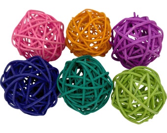 5057 Pk6 Small Rainbow Vine Balls