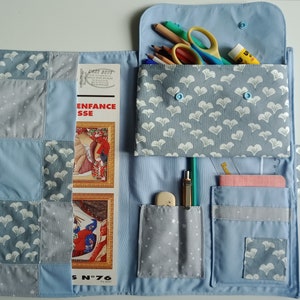 Pochette d'activités enfant - motif Patchwork-Ginko