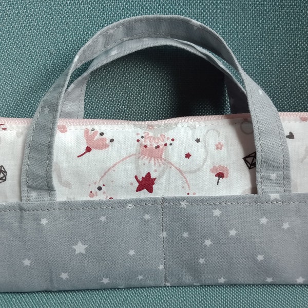 Trousse d'école ou de couture - motif souris