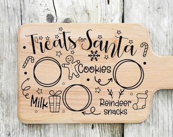 Santa Plate SVG, Rectangular Christmas Santa Cookie tray SVG, Two unique digital cut files, Instant Download