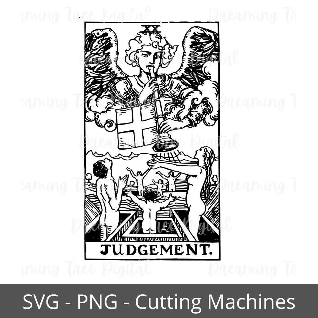 Judgement Tarot Card SVG, Tarot PNG, Instant Download Etsy