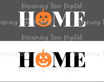 Home Pumpkin SVG, diy halloween decor, halloween decor cut files, halloween svg bundle