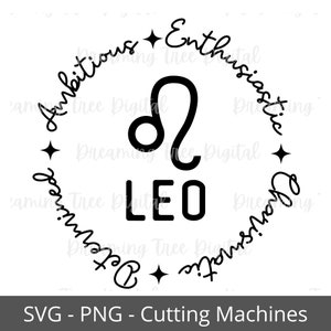 Leo zodiac sign SVG, zodiac svg, Leo gift, Instant Download