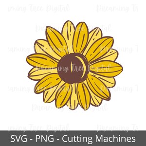 Sunflower SVG, birth flower svg, Instant Download