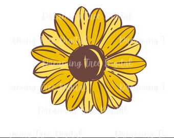 Sunflower SVG, birth flower svg, Instant Download