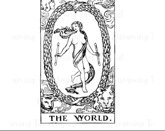 世界のタロットカード 大アルカナ ライダー ウェイト デッキ SVG PNG