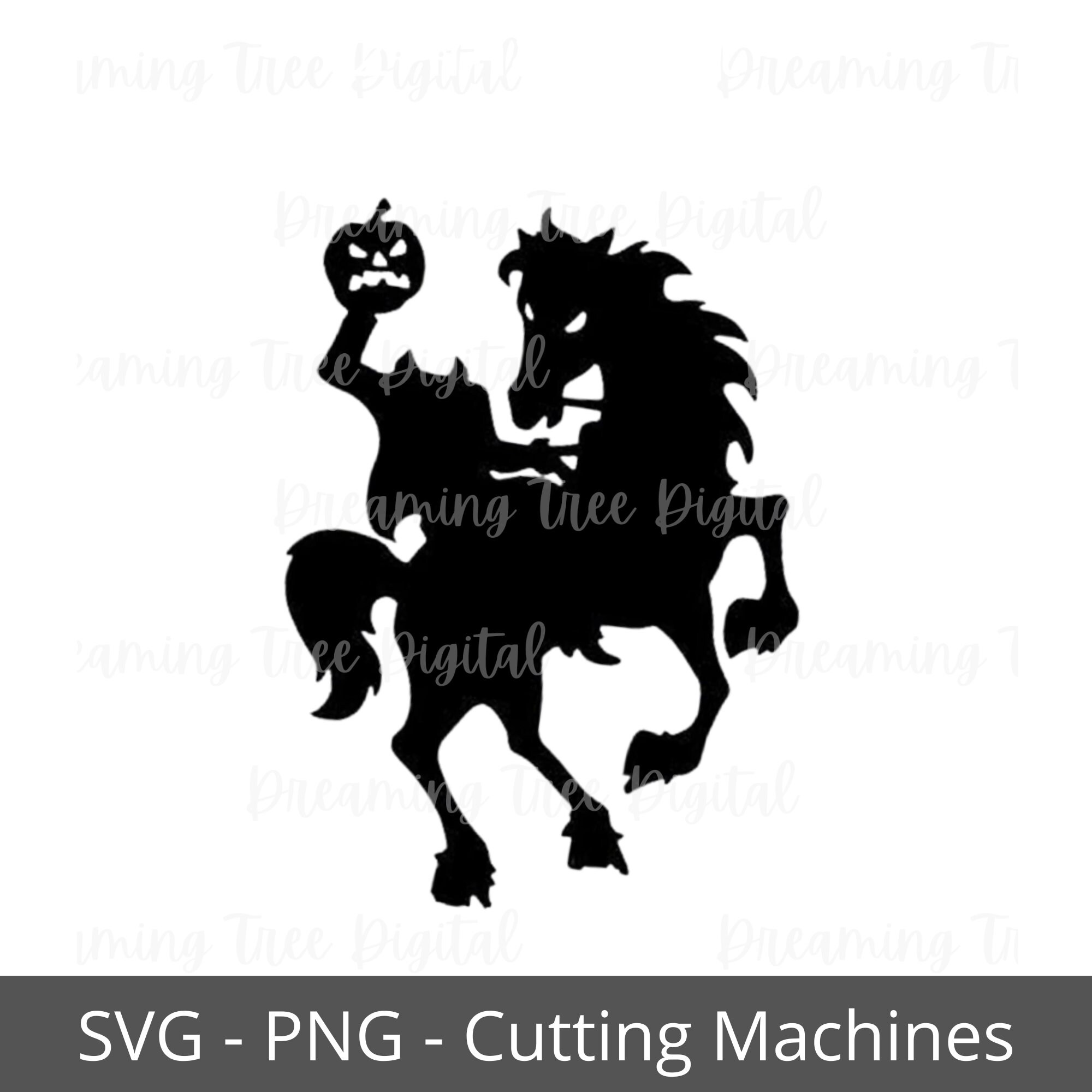 Headless horseman bending forward PNG, SVG