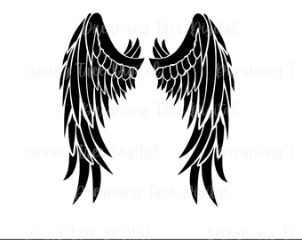 Angel Wings SVG, angel svg, digital cut files, Instant Download